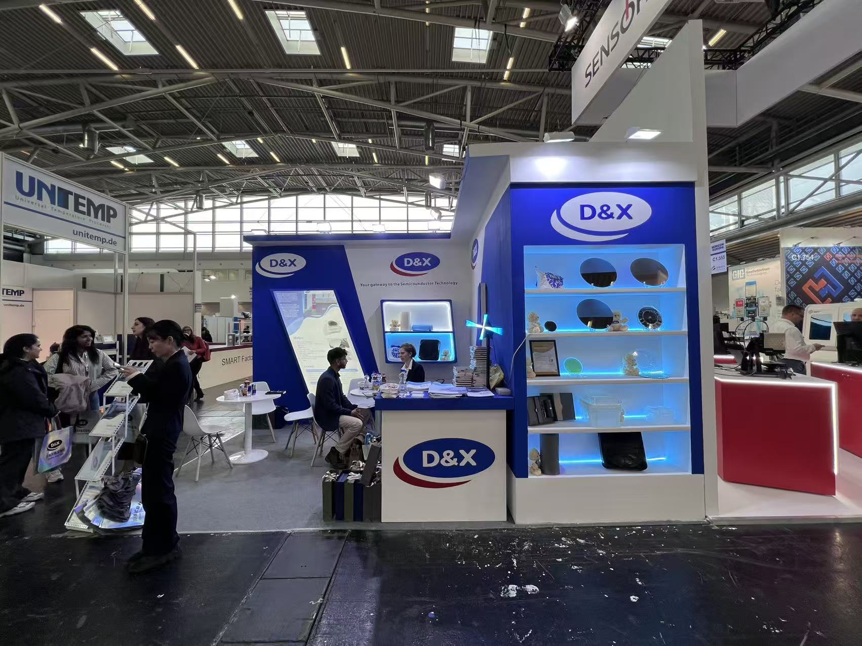 德国慕尼黑电子展台展会设计搭建现场